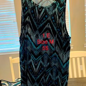 Green and blue Maternity top